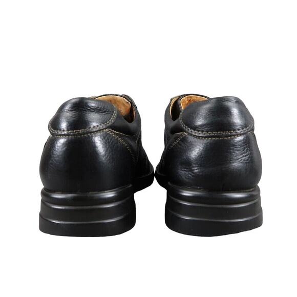 Johnston & Murphy Shoes Men 10 Oxford Leather Shuler Athletic Black Comfort Work - Picture 7 of 16